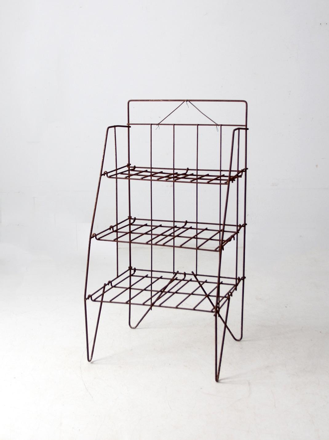 Mid-century Collapsible Wire Shelf Rack - Etsy