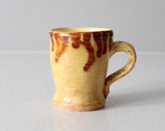 vintage studio pottery mug