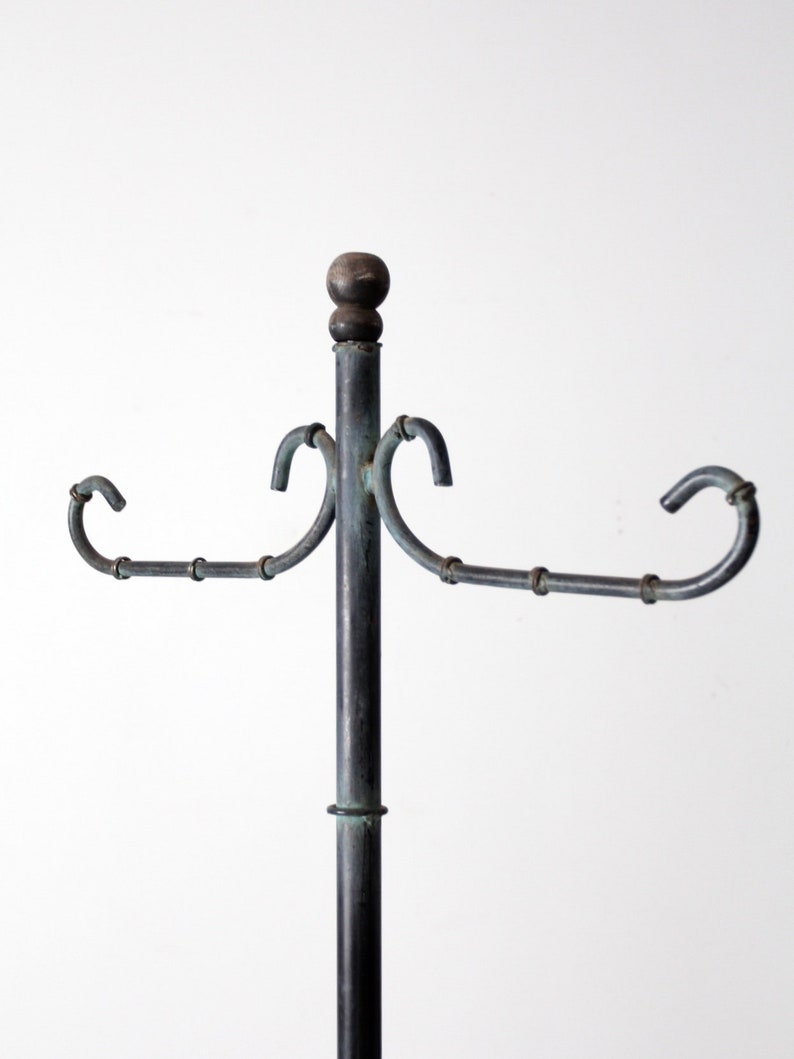 Vintage Metal Coat Rack Hall Stand Etsy