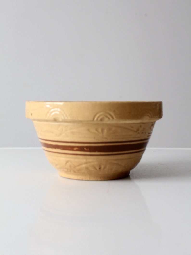antique RRP yellowware bowl image 5