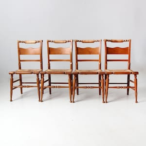 vintage Tell City rush seat chairs set of 4