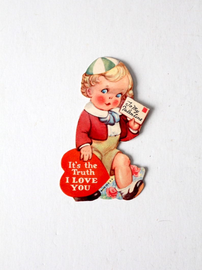 vintage Valentine's Day card circa 1930s image 1