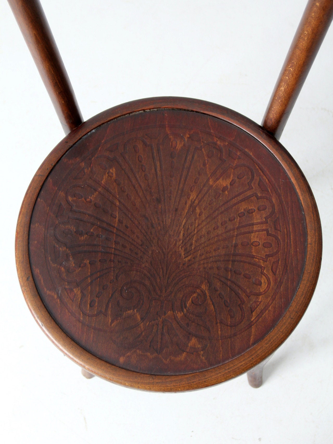 Antique Jacob & Josef Kohn Bentwood Chair With Pressed Seat
