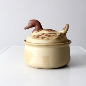 vintage duck covered tureen