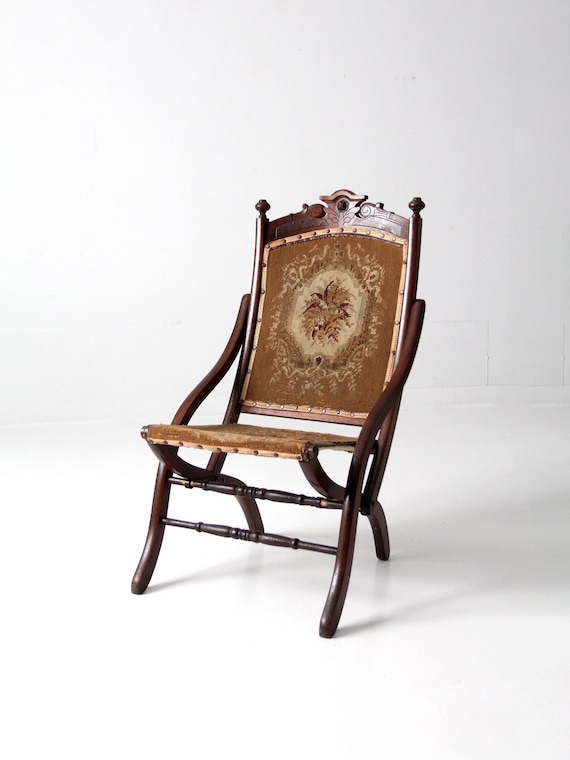 Eastlake Victorian Tapestry Folding Chair - Etsy