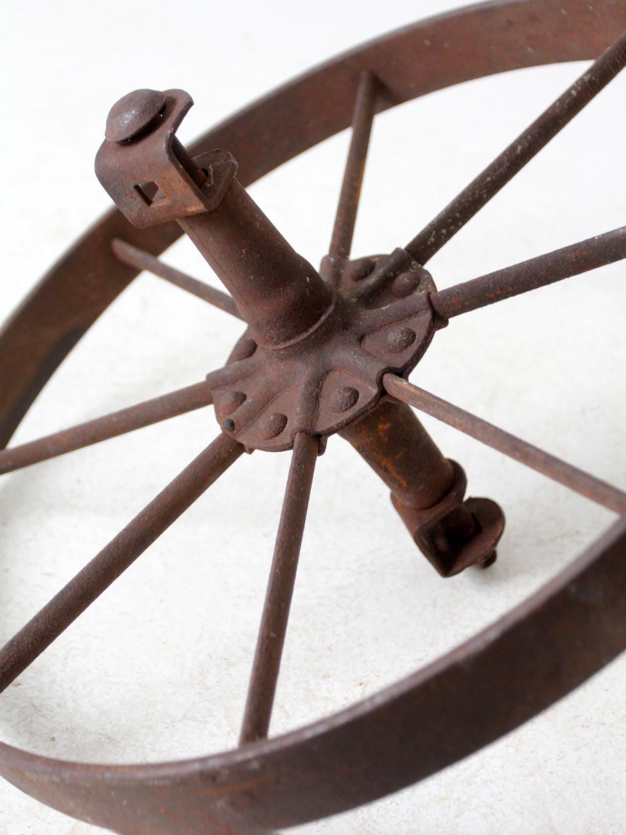 アンティークの鉄の車輪 - Etsy 日本
