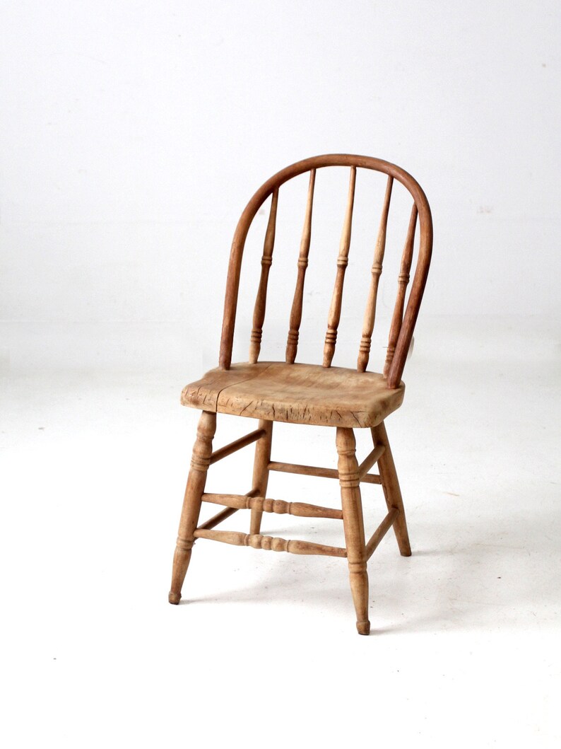 Antique Spindle Back Chair Etsy