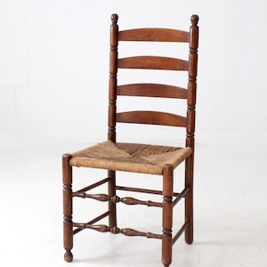 Antique Chairs With Rush Seats - Etsy