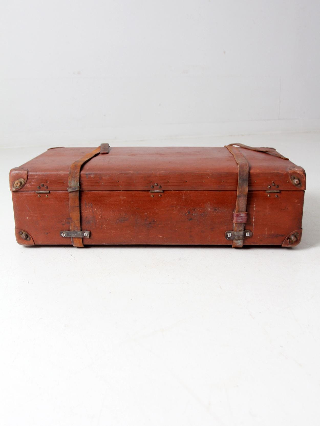 Vintage Utica Vulkanfibre Steamer Ship Luggage - Etsy