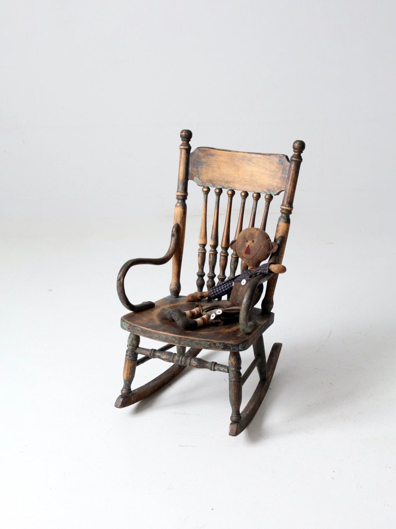 Antique Children's Rocking Chair Etsy