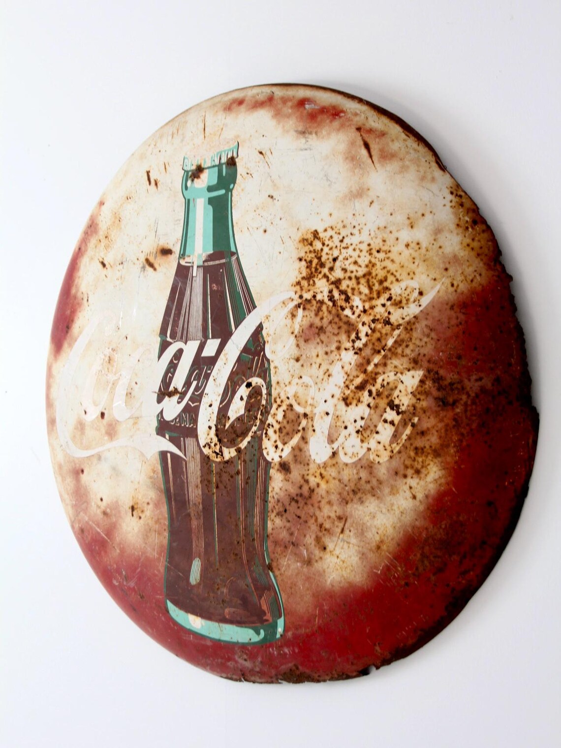 Vintage Coca-cola Button Sign - Etsy