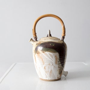vintage Greg White studio pottery tea pot