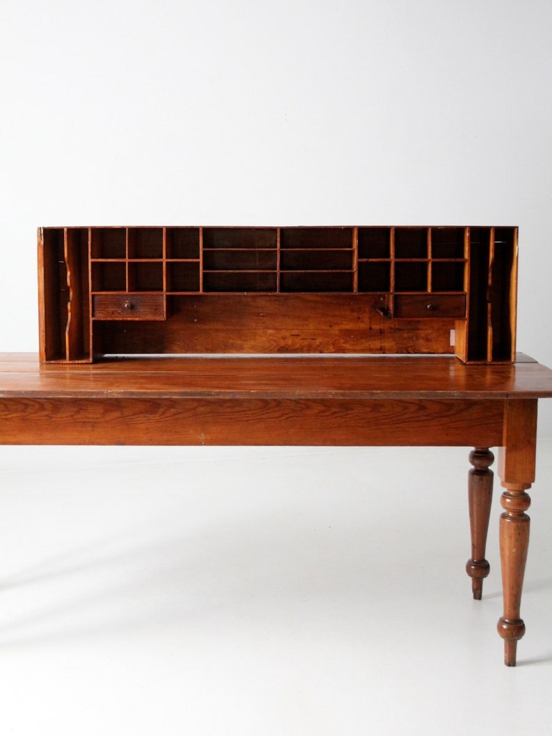 Antique Tabletop Cabinet Desk Organizer