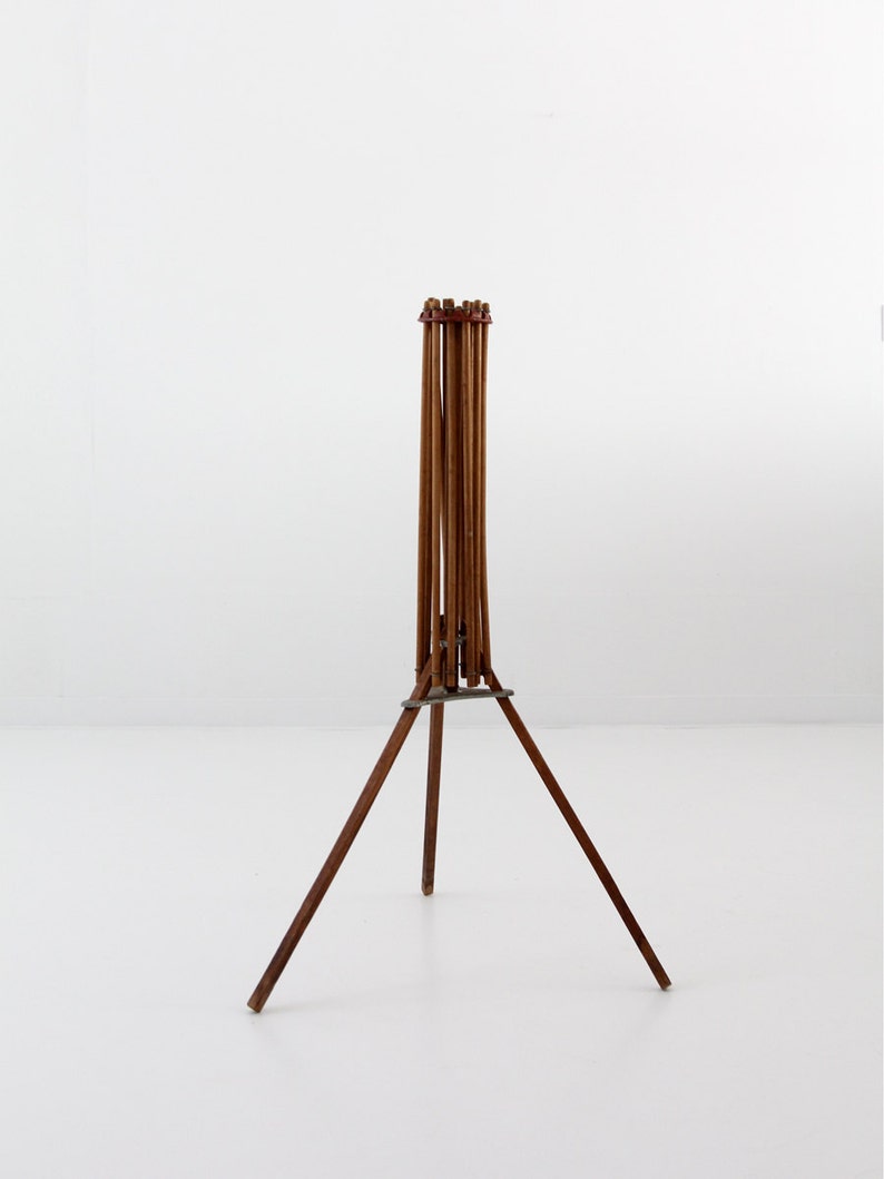 Antique drying rack umbrella style wood laundry rack Etsy