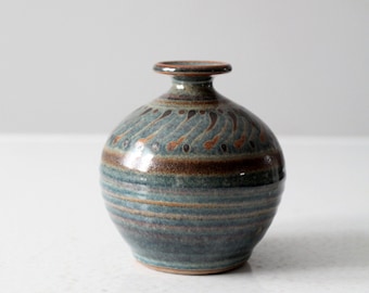 vintage Brush Creek Studio pottery vase