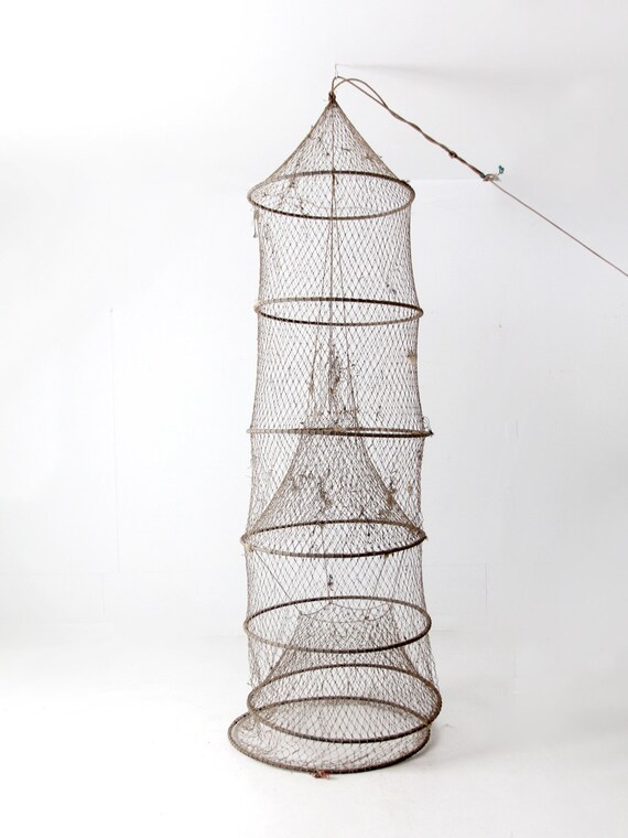 Vintage Fyke Net, XL Fishing Net - Etsy Vintage Fyke Net, XL Fishing Net - Etsy