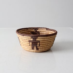 vintage woven coil basket