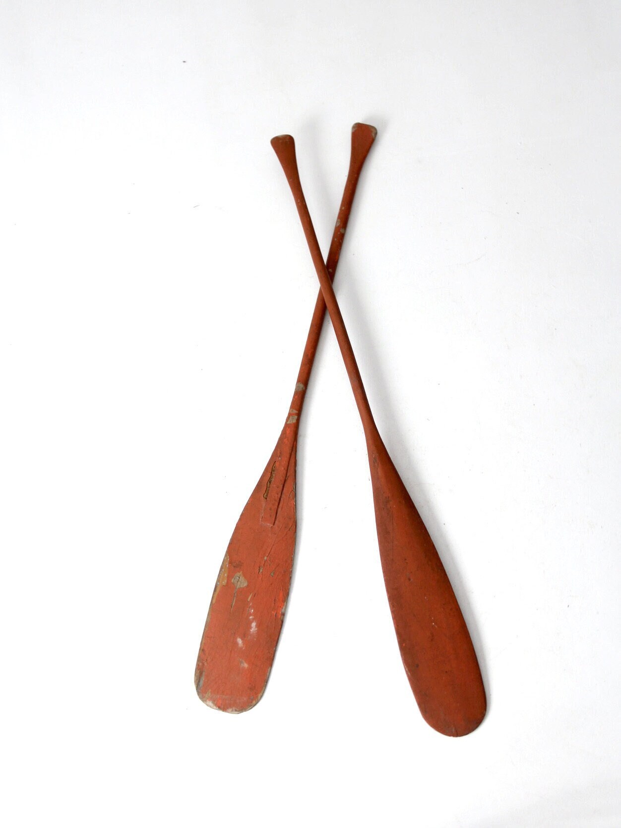 Paire de rames anciennes en en bois