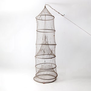 antique fishing nets sale Vintage Net - cabin decor Antique Fishing Net - Etsy