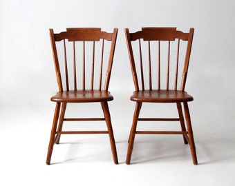 mid-century Conant Ball dining side chairs pair