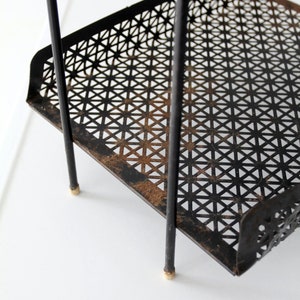 mid-century tiered metal stand image 10