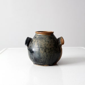 vintage signed studio pottery vase