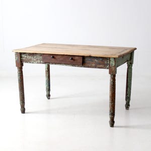 antique painted farmhouse kitchen table