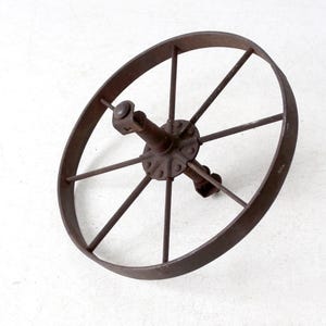 antique iron wheel