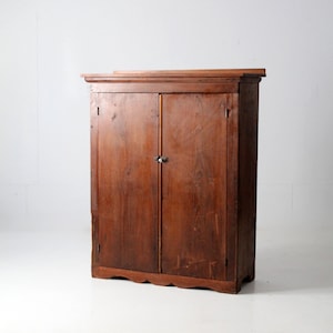 antique primitive cabinet