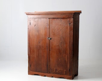 antique primitive cabinet