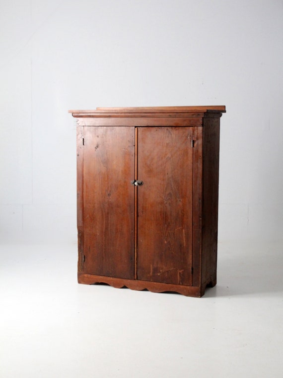 Antique Primitive Cabinet Etsy UK