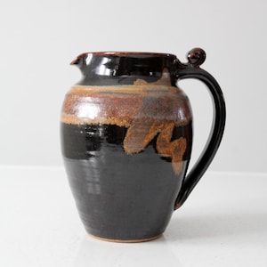 vintage studio pottery pitcher