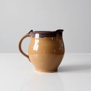 vintage studio pottery pitcher image 3