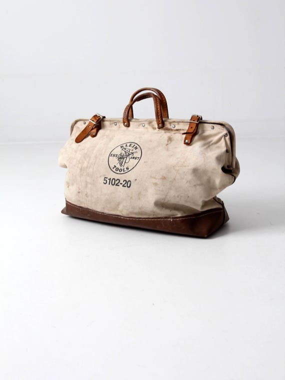 Vintage Klein Tools Bag Canvas Lineman s Bag Etsy
