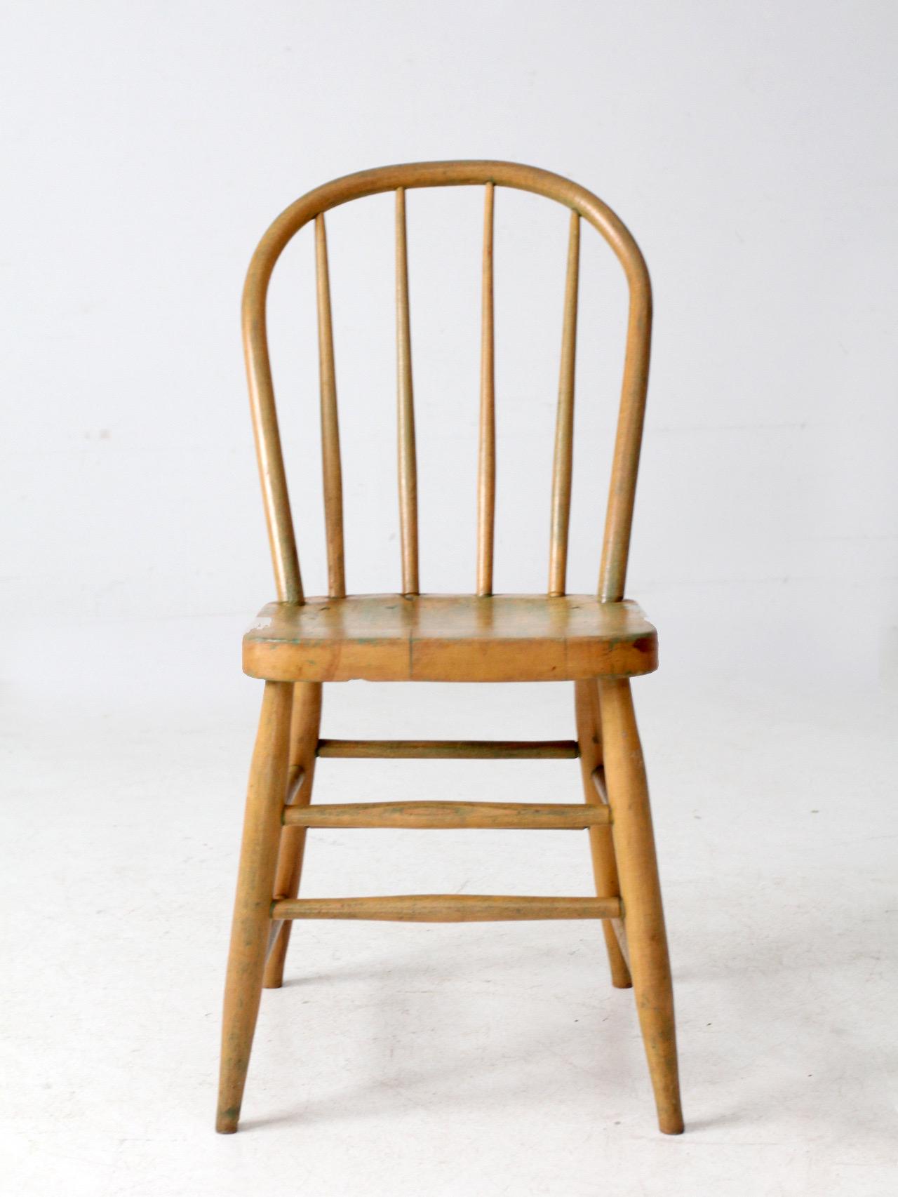 Antique Bow Back Farmhouse Dining Chair - Etsy