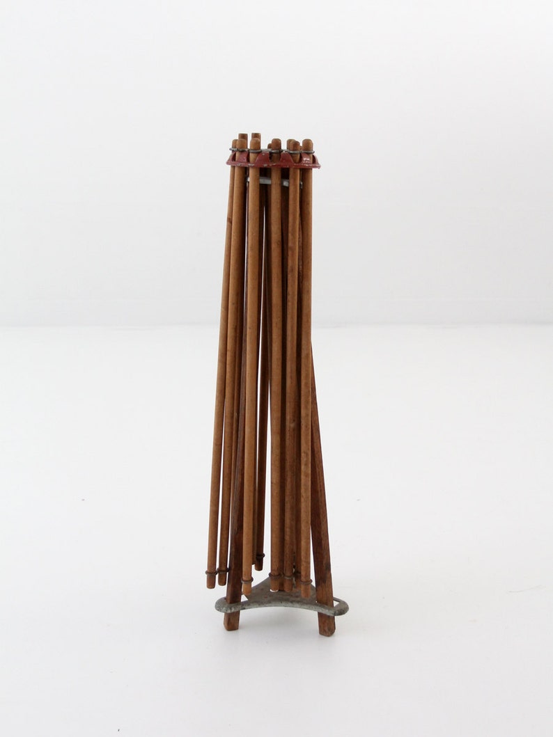 Antique drying rack umbrella style wood laundry rack Etsy