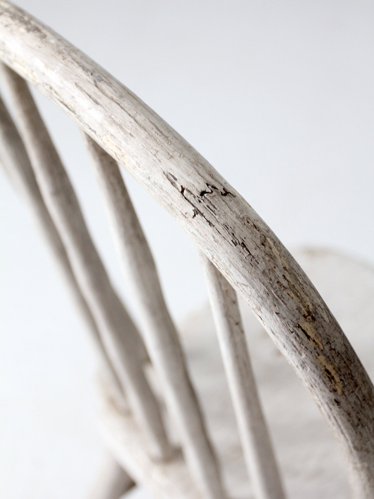 Antique White Spindle Back Chair - Etsy
