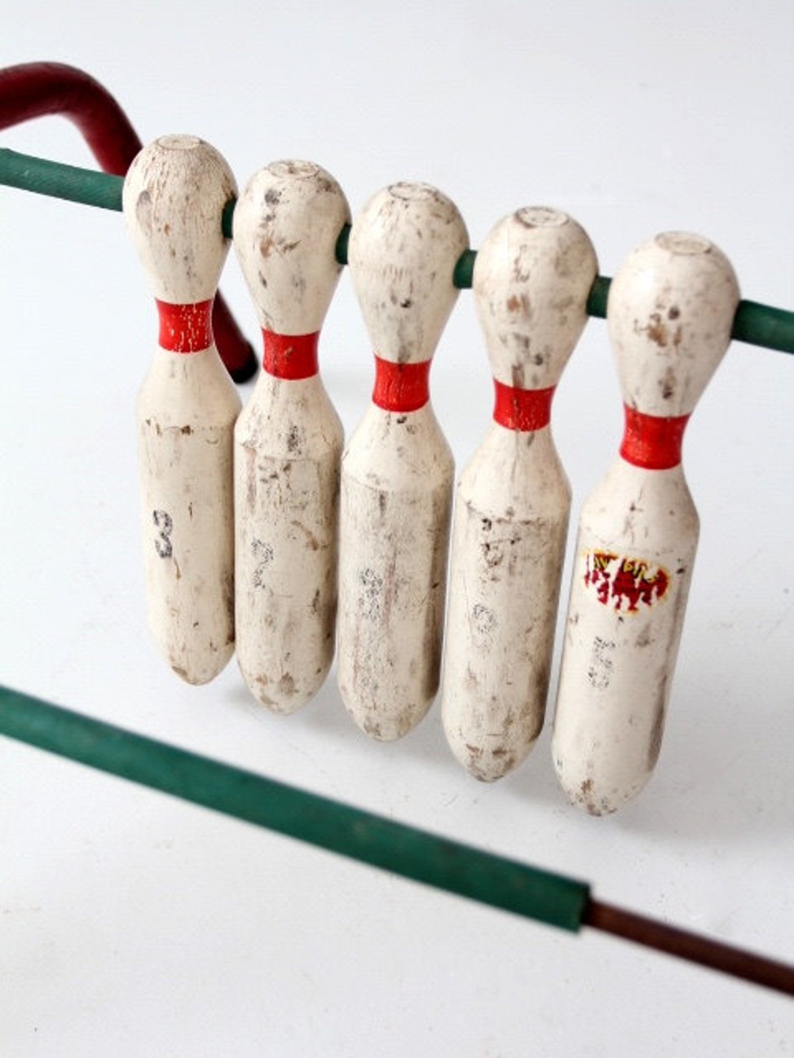 Vintage Bowling Game Five Pins by Mansfield Zesiger Mfg Co. Etsy