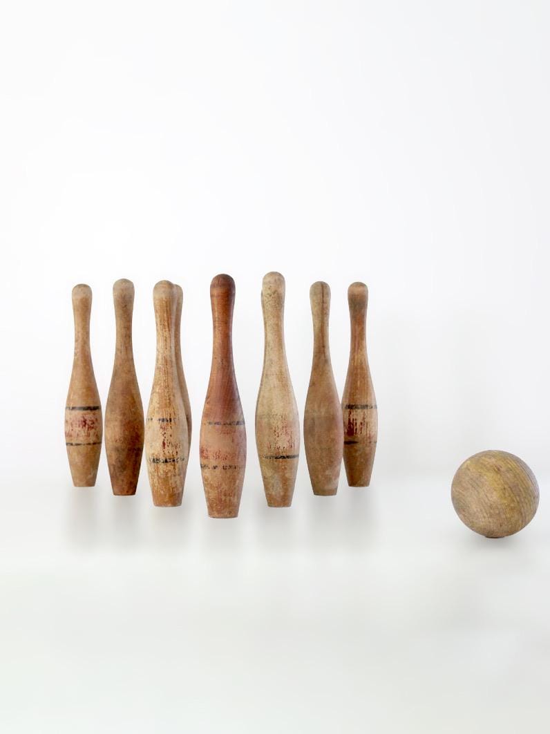 Wooden bowling pins - Etsy 日本