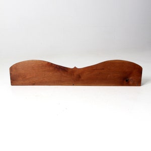 vintage wooden wall shelf or mantel image 6