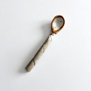 vintage studio pottery spoon image 1