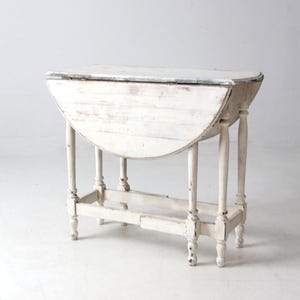 antique white gate leg table
