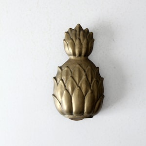 Vintage Ananas Türklopfer aus Messing