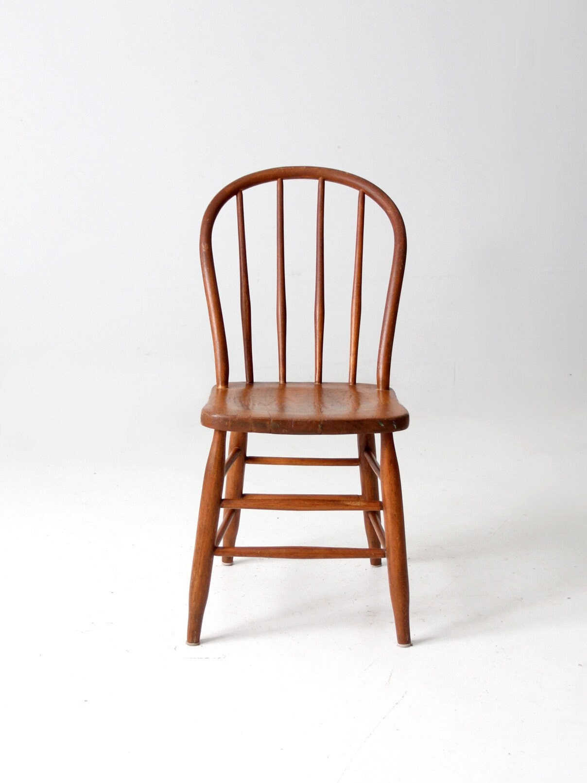 Antique Spindle Back Chair Farmhouse Bow Back Windsor Chair Etsy UK