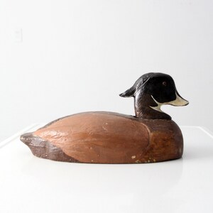 vintage cork wood duck decoy