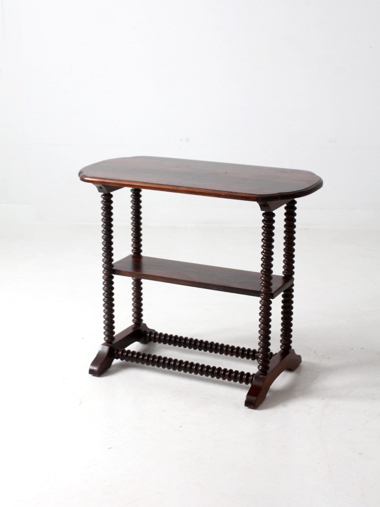 Turned leg antique table ろくろ脚 Antique Spool Leg Side Table - Etsy