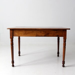 Antique Pine Table With Drawer - Etsy