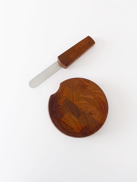 アンティーク DANSK チークカッティングボード＆ナイフ DANSK teak