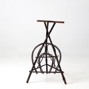 antique hand-painted Adirondack twig table