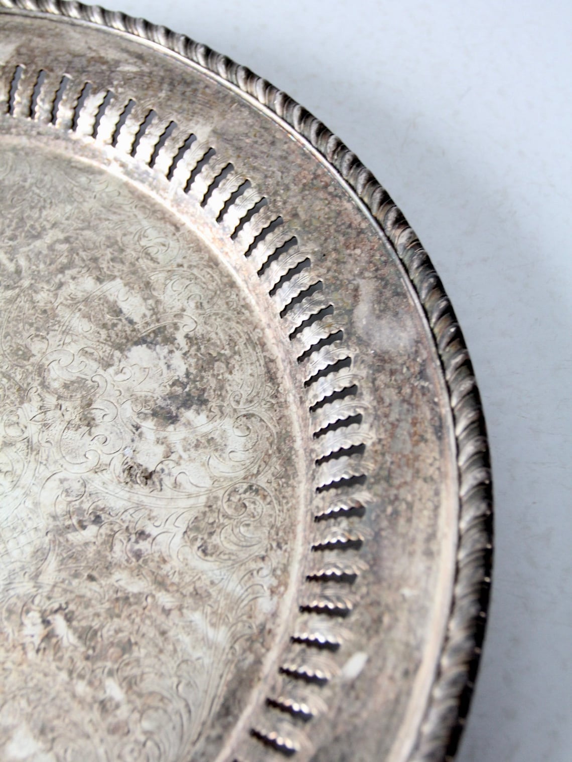 Antique Gotham silver on copper tray Etsy